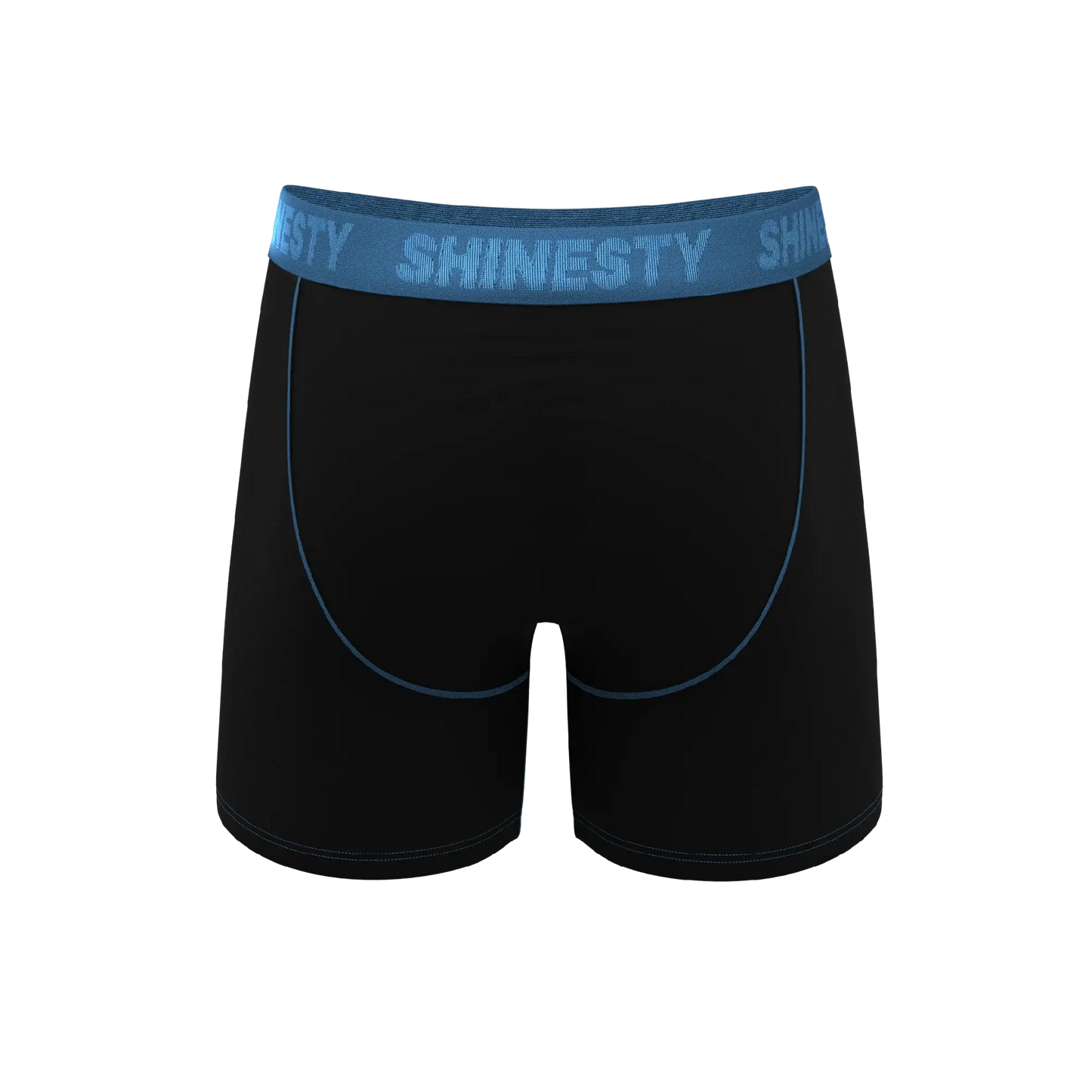 The Black Hole | Black and Blue Ball Hammock® Pouch Underwear With Fly - Shinesty - Flyclothing LLC