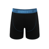 The Black Hole | Black and Blue Ball Hammock® Pouch Underwear With Fly - Shinesty - Flyclothing LLC