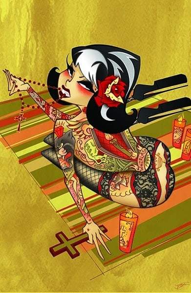 Black Market Art Company Bite Print - Black Market Art Company - Flyclothing LLC