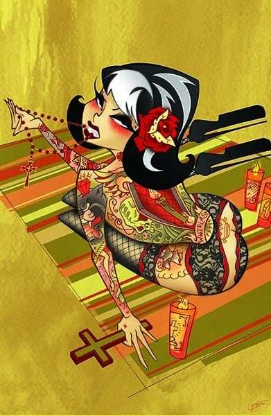 Black Market Art Company Bite Print - Black Market Art Company - Flyclothing LLC