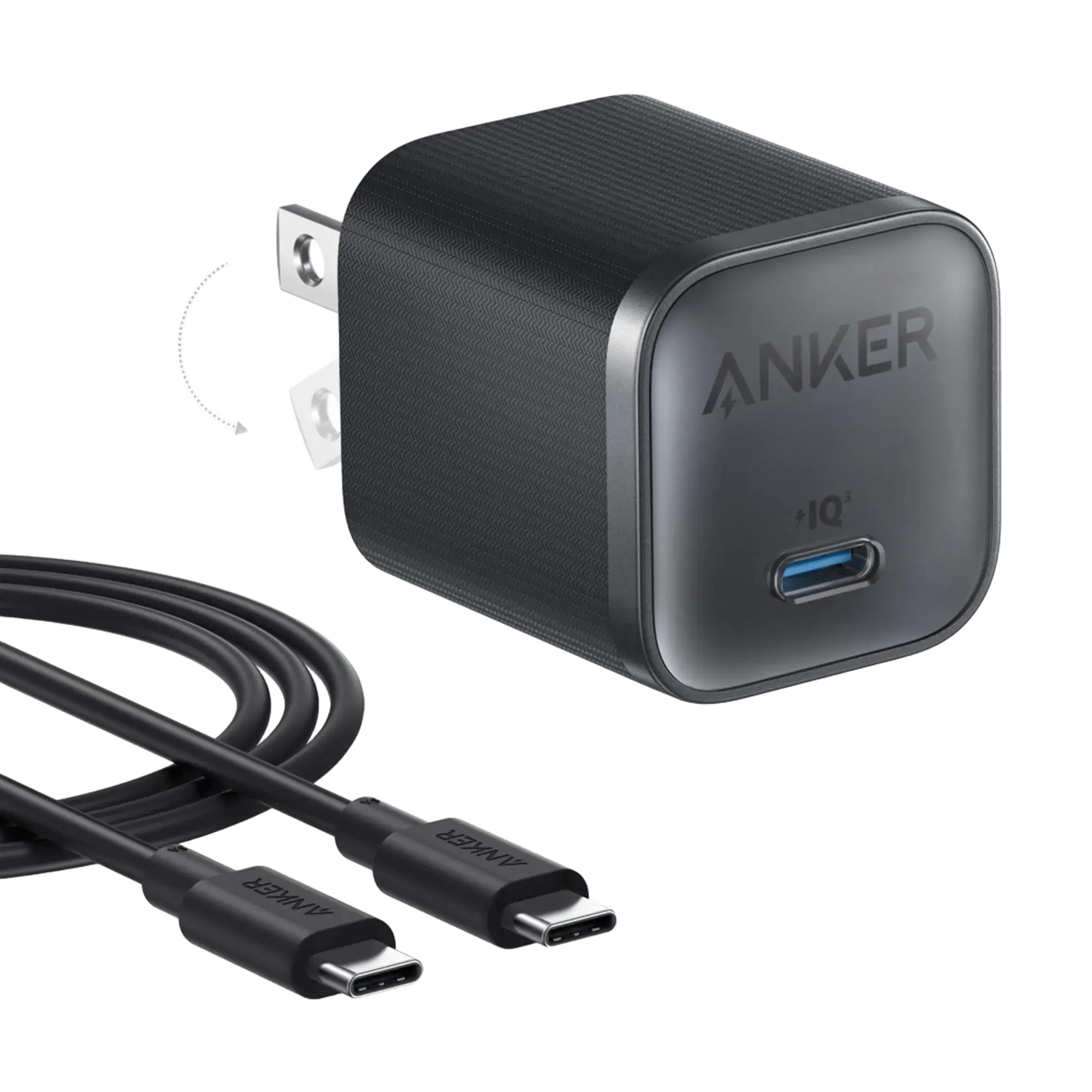 Anker Nano Charger (45W) with USB-C to USB-C Cable - Anker - Flyclothing LLC