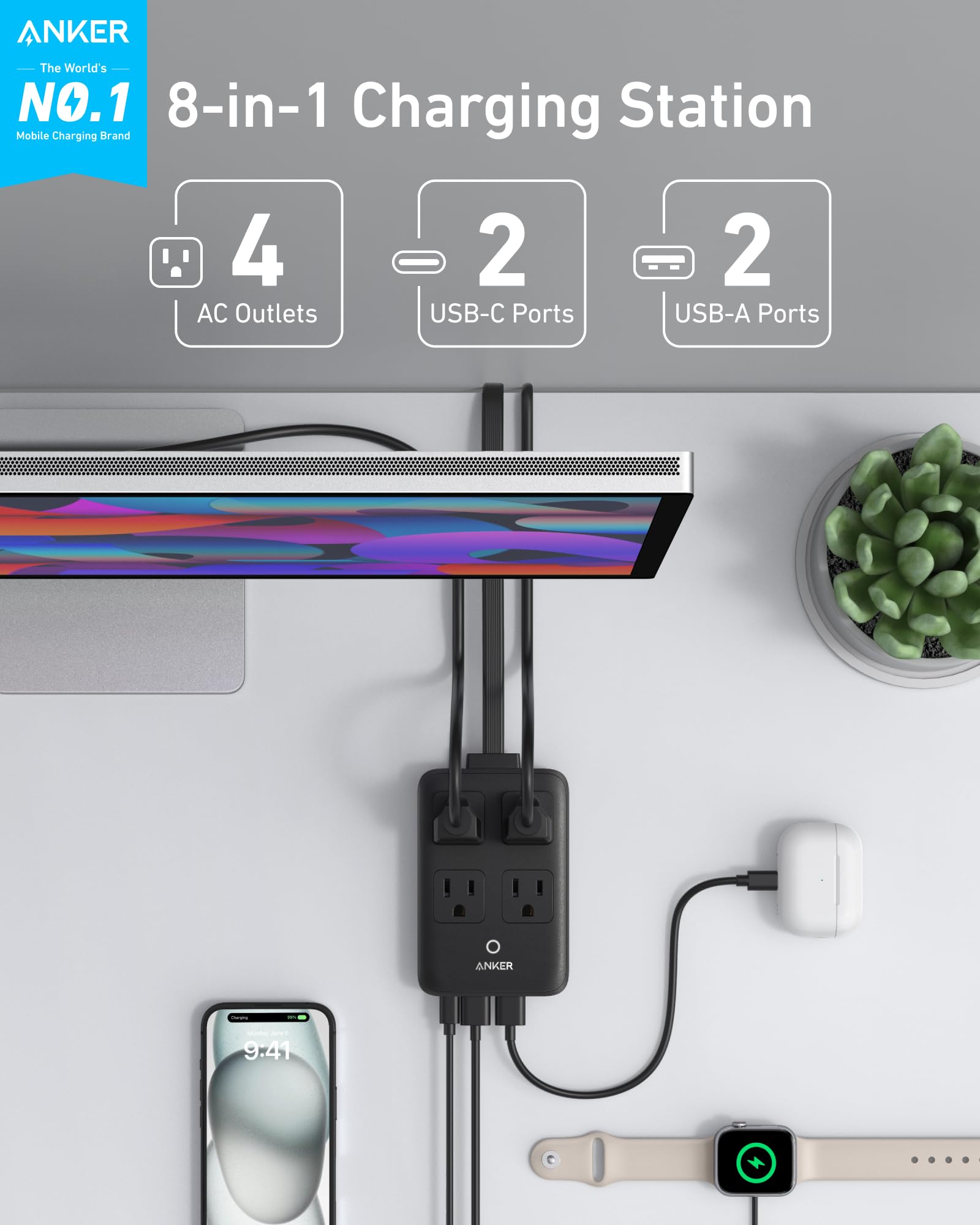 Anker Charging Station (8-in-1, 20W) - Anker - Flyclothing LLC