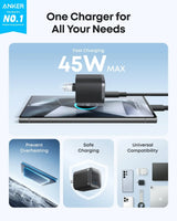 Anker Nano Charger (45W) with USB-C to USB-C Cable - Anker - Flyclothing LLC