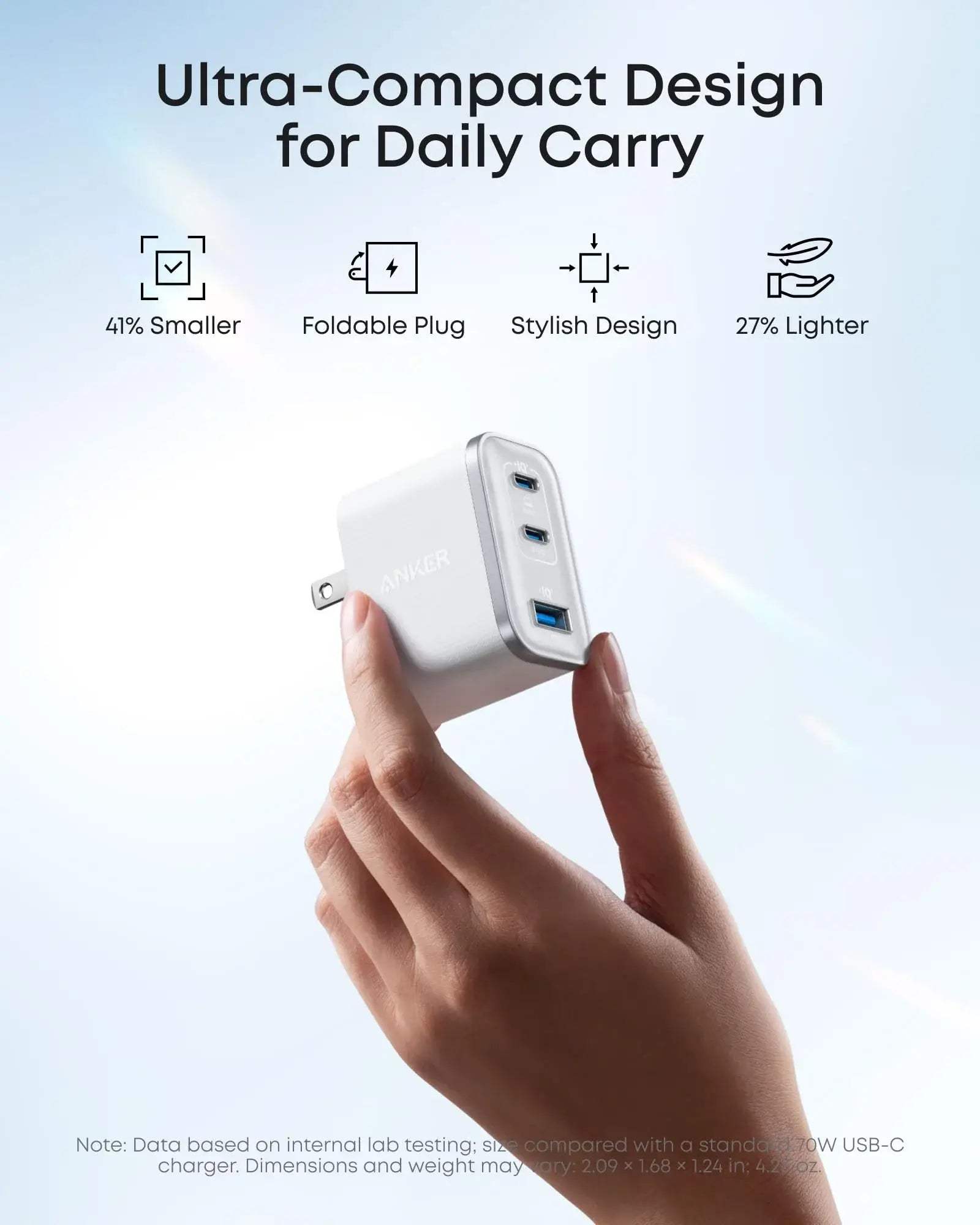 Anker Nano Charger (70W, 3 Ports) - Anker - Flyclothing LLC