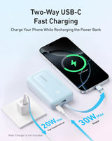 Anker Zolo Power Bank (10K, 30W) with a 5.4-inch (13.7 cm) built-in USB-C cable. - Anker - Flyclothing LLC