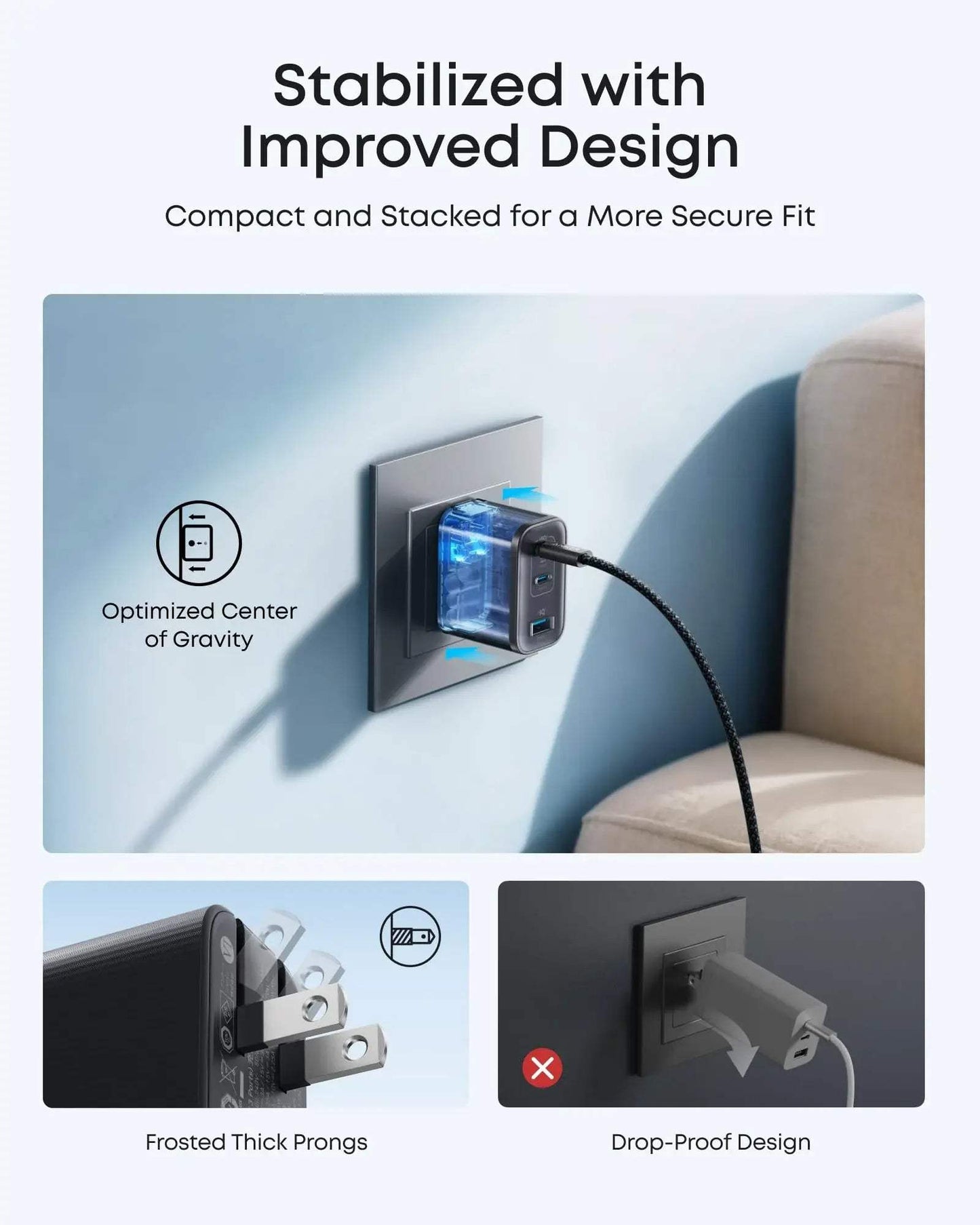 Anker Nano Charger (70W, 3 Ports) - Anker - Flyclothing LLC