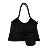 2Pcs Bling Shoulder Bag and Mini Pouch Bag Set - Madeline Love - Flyclothing LLC