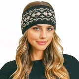 Aztec Pattern Ear Warmer Headband - Madeline Love - Flyclothing LLC