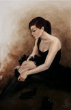 Black Market Art Company Black Ballerina Print