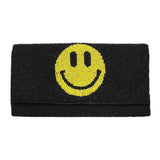 Beaded Smile Clutch Crossbody Bag - Madeline Love - Flyclothing LLC