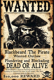 Black Market Art Company BLACK BEARD WANTED Art Prints Print