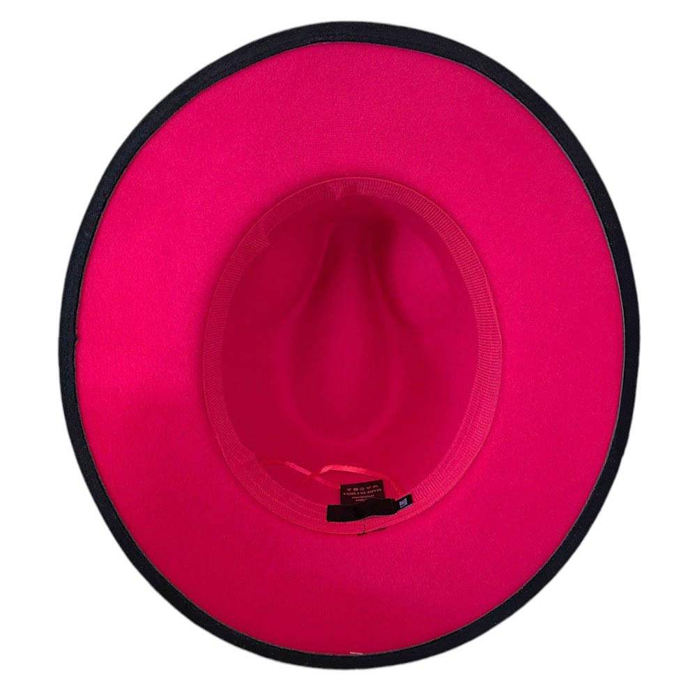 Belt Band Pointed Fedora Hat - Madeline Love - Flyclothing LLC