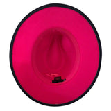 Belt Band Pointed Fedora Hat - Madeline Love - Flyclothing LLC