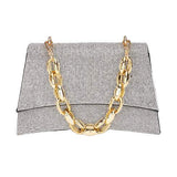 Bling Evening Tote Crossbody Bag Chain Handle - Madeline Love - Flyclothing LLC