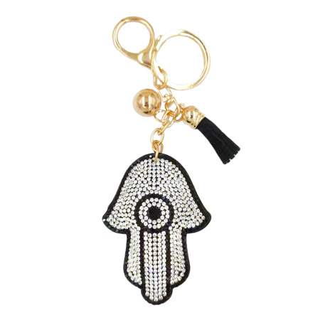 Bling Evil Eye Tassel Key Chain - Madeline Love - Flyclothing LLC