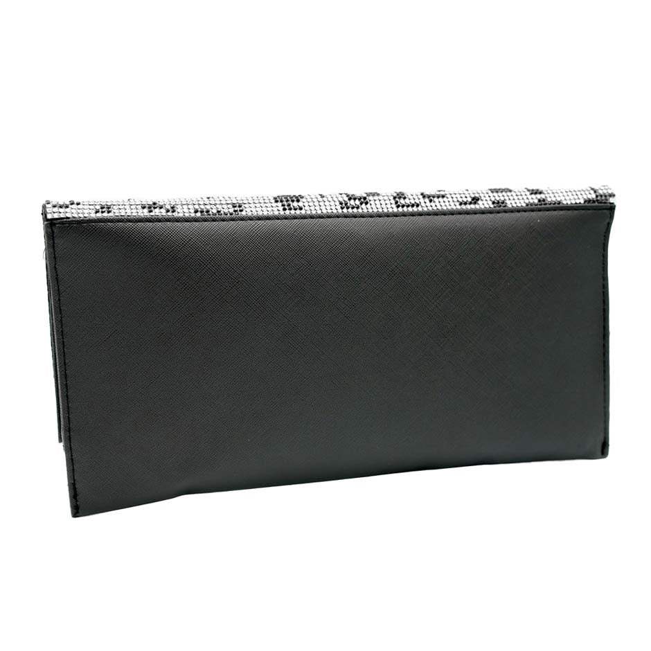 Bling Leopard Patterned Evening Clutch Crossbody Bag - Madeline Love - Flyclothing LLC