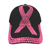 Bling Pink Ribbon Baseball Cap - Madeline Love - Flyclothing LLC