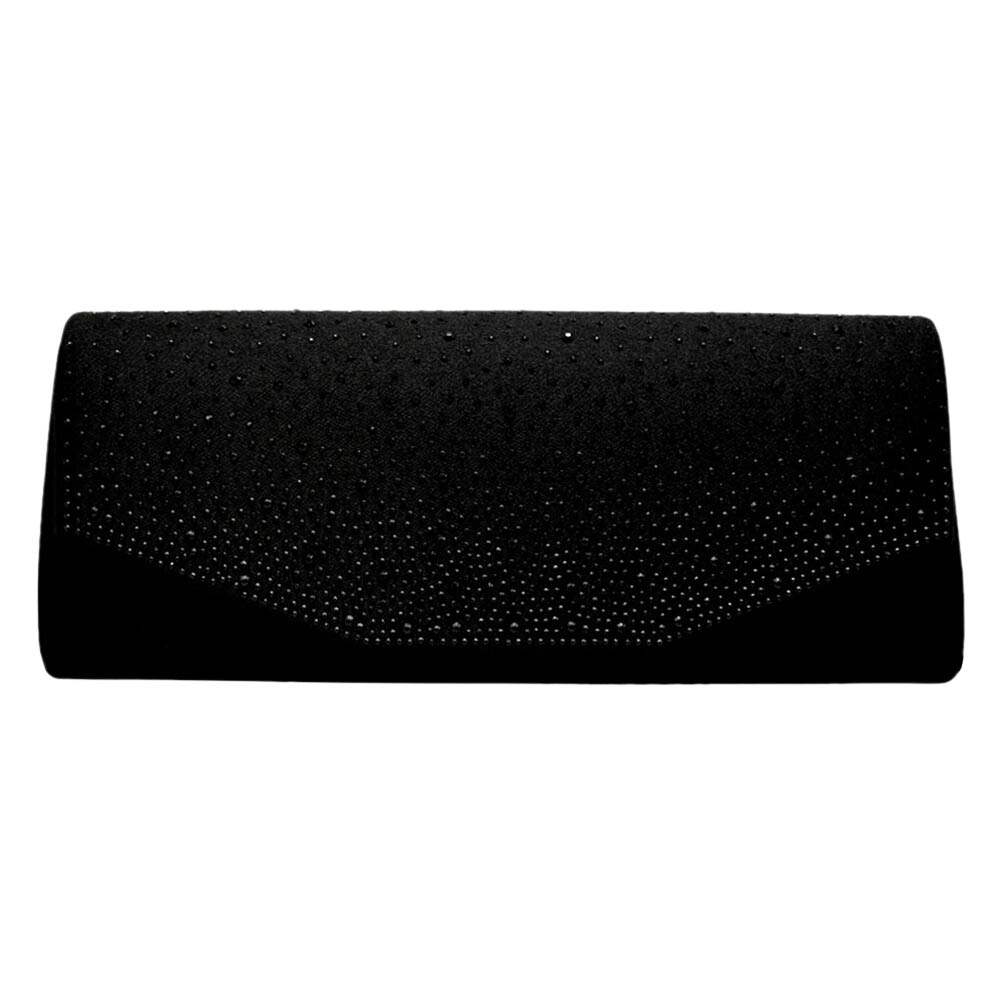 Bling Solid Rectangle Evening Clutch Crossbody Bag - Madeline Love - Flyclothing LLC