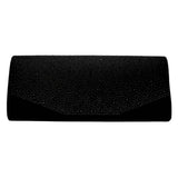 Bling Solid Rectangle Evening Clutch Crossbody Bag - Madeline Love - Flyclothing LLC