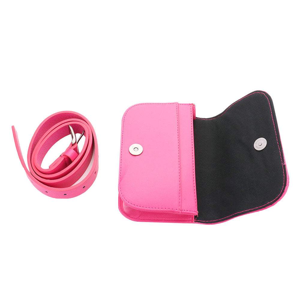 Bling Stud Faux Leather Fanny Pack Belt Clutch Bag - Madeline Love - Flyclothing LLC