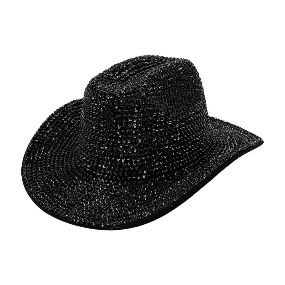 Bling Studded Fedora Hat - Madeline Love - Flyclothing LLC