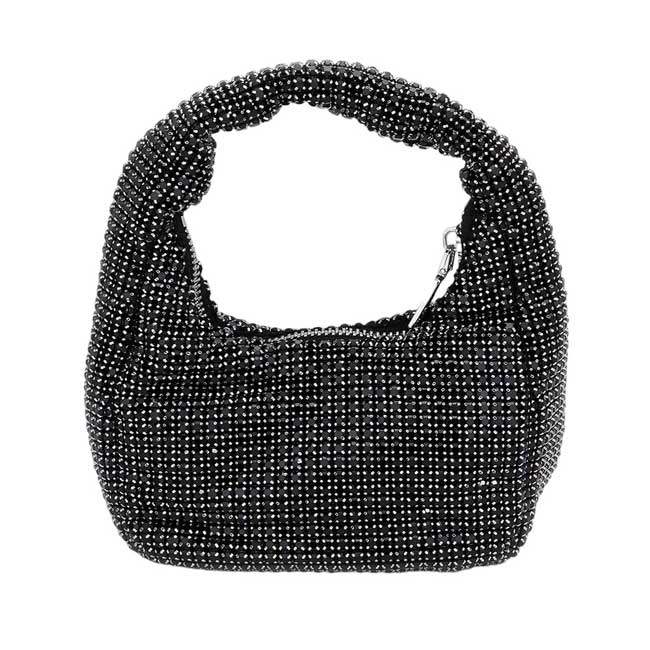 Bling Studded Micro Mini Top Handle Bag - Madeline Love - Flyclothing LLC