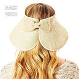 Bride Message Roll Up Foldable Visor Sun Hat - Madeline Love - Flyclothing LLC