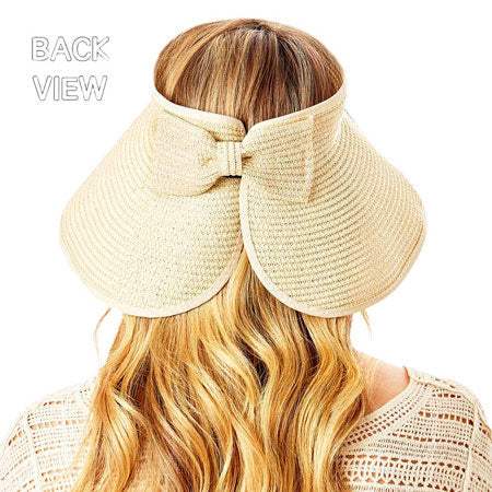 Bride Message Roll Up Foldable Visor Sun Hat - Madeline Love - Flyclothing LLC