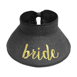Bride Message Roll Up Foldable Visor Sun Hat - Madeline Love - Flyclothing LLC