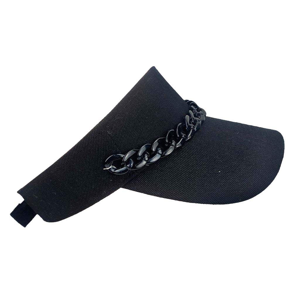 Chain Band Visor Hat - Madeline Love - Flyclothing LLC