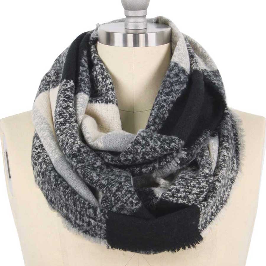 Check Infinity Scarf - Madeline Love - Flyclothing LLC