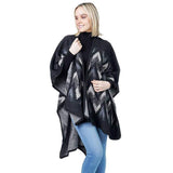 Chevron Pattern Cape Poncho Shawl Wrap - Madeline Love - Flyclothing LLC