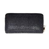 Crystal Rhinestone Pave Zipper Wallet - Madeline Love - Flyclothing LLC