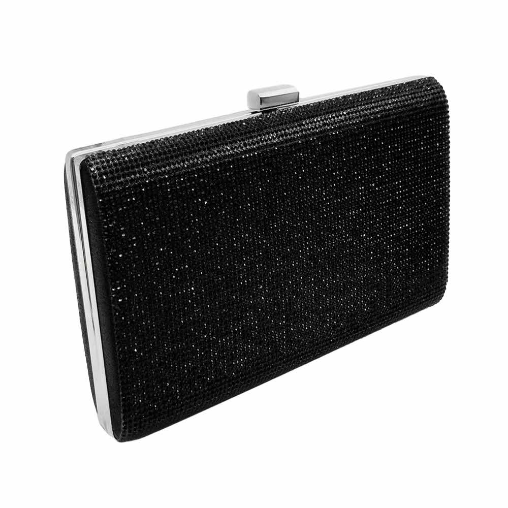 Crystal Shimmery Evening Clutch Bag - Madeline Love - Flyclothing LLC