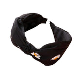 Daisy Flower Pointed Knot Burnout Headband - Madeline Love - Flyclothing LLC