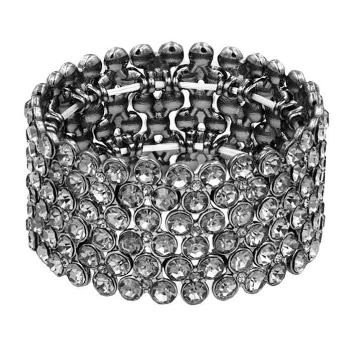 Bubble Stone Stretch Evening Bracelet - Madeline Love - Flyclothing LLC
