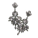 Glass Crystal Statement Evening Earrings - Madeline Love - Flyclothing LLC