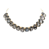 Oval Stone Evening Necklace - Madeline Love - Flyclothing LLC