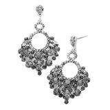 Marquise Crystal Chandelier Statement Evening Earrings - Madeline Love - Flyclothing LLC