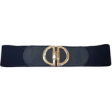 Double Half Open Circle Buckle Stretch Belt - Madeline Love - Flyclothing LLC