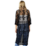 Dream Catcher Lace Long Cover Up Kimono Poncho - Madeline Love - Flyclothing LLC