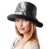 Faux Fur Inside Brim Solid Bucket Hat - Madeline Love - Flyclothing LLC