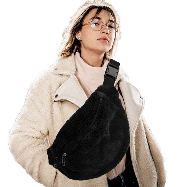 Solid Faux Fur Sling Bag - Madeline Love - Flyclothing LLC