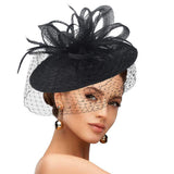 Feather Mesh Fascinator Headband - Madeline Love - Flyclothing LLC