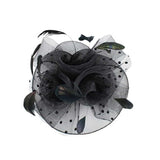Feather Mesh Flower Fascinator Headband - Madeline Love - Flyclothing LLC