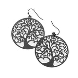 Filigree Metal Tree of Life Dangle Earrings - Madeline Love - Flyclothing LLC