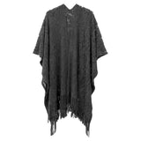Floral Solid Crochet Ruana - Madeline Love - Flyclothing LLC