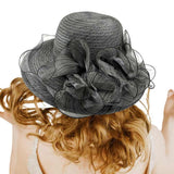 Flower Organza Dressy Hat - Madeline Love - Flyclothing LLC