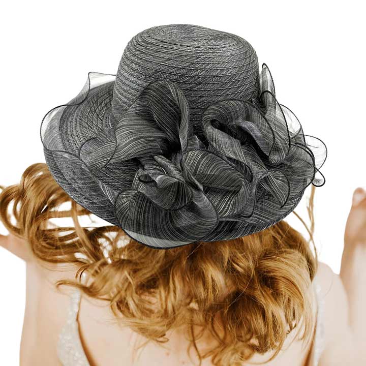 Flower Organza Dressy Hat - Madeline Love - Flyclothing LLC