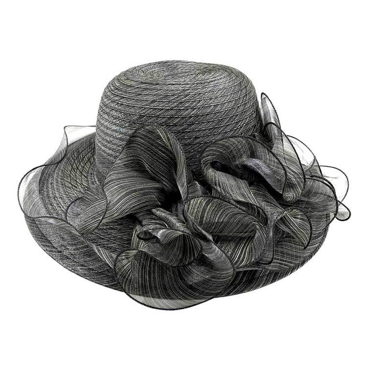 Flower Organza Dressy Hat - Madeline Love - Flyclothing LLC